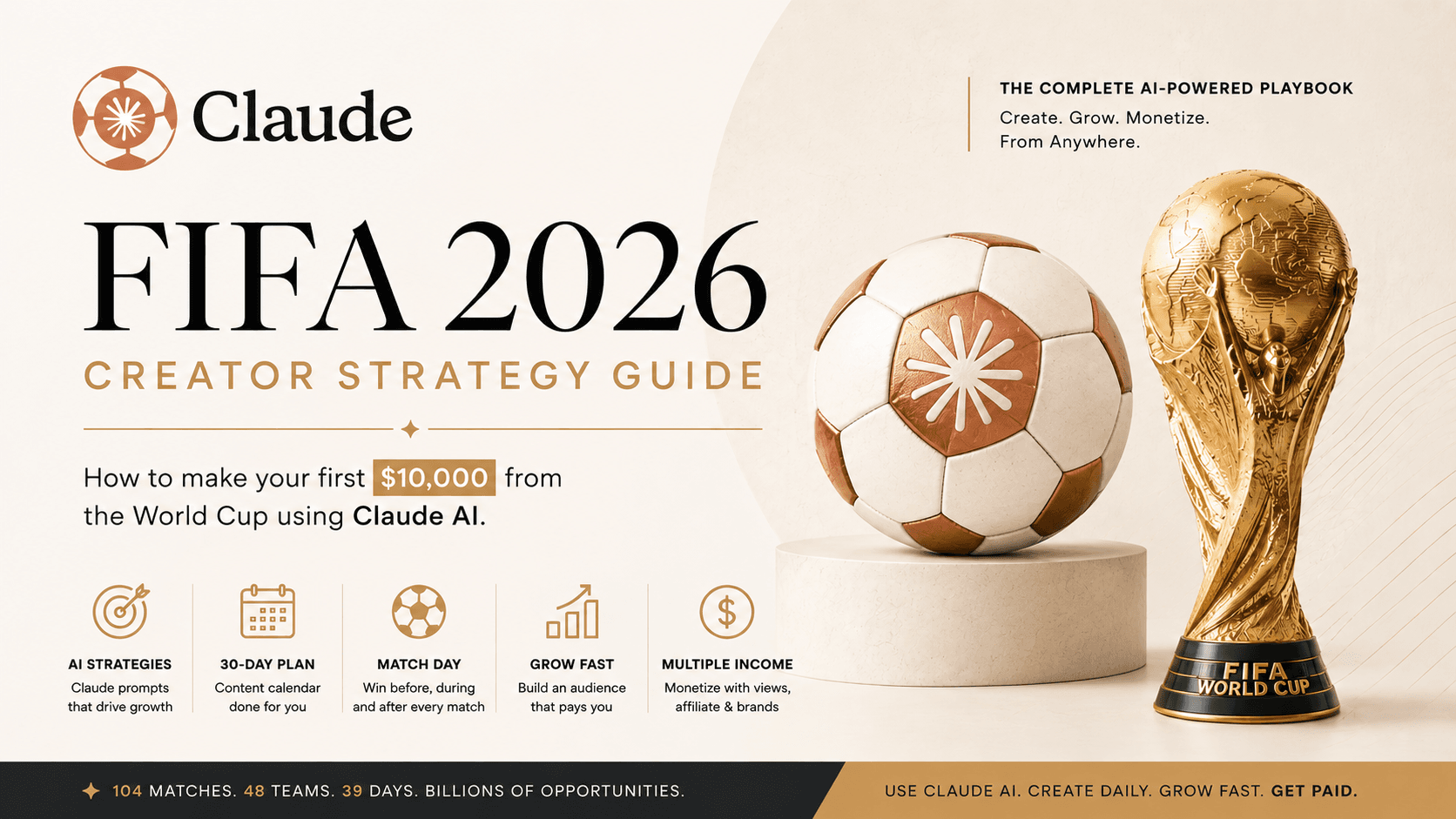 FIFA 2026 Creator Strategy Guide | Build a World Cup Content Page with Claude AI